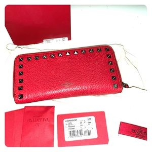 Valentino Garavani Rockstud Leather Wallet (SOLD via eBay)